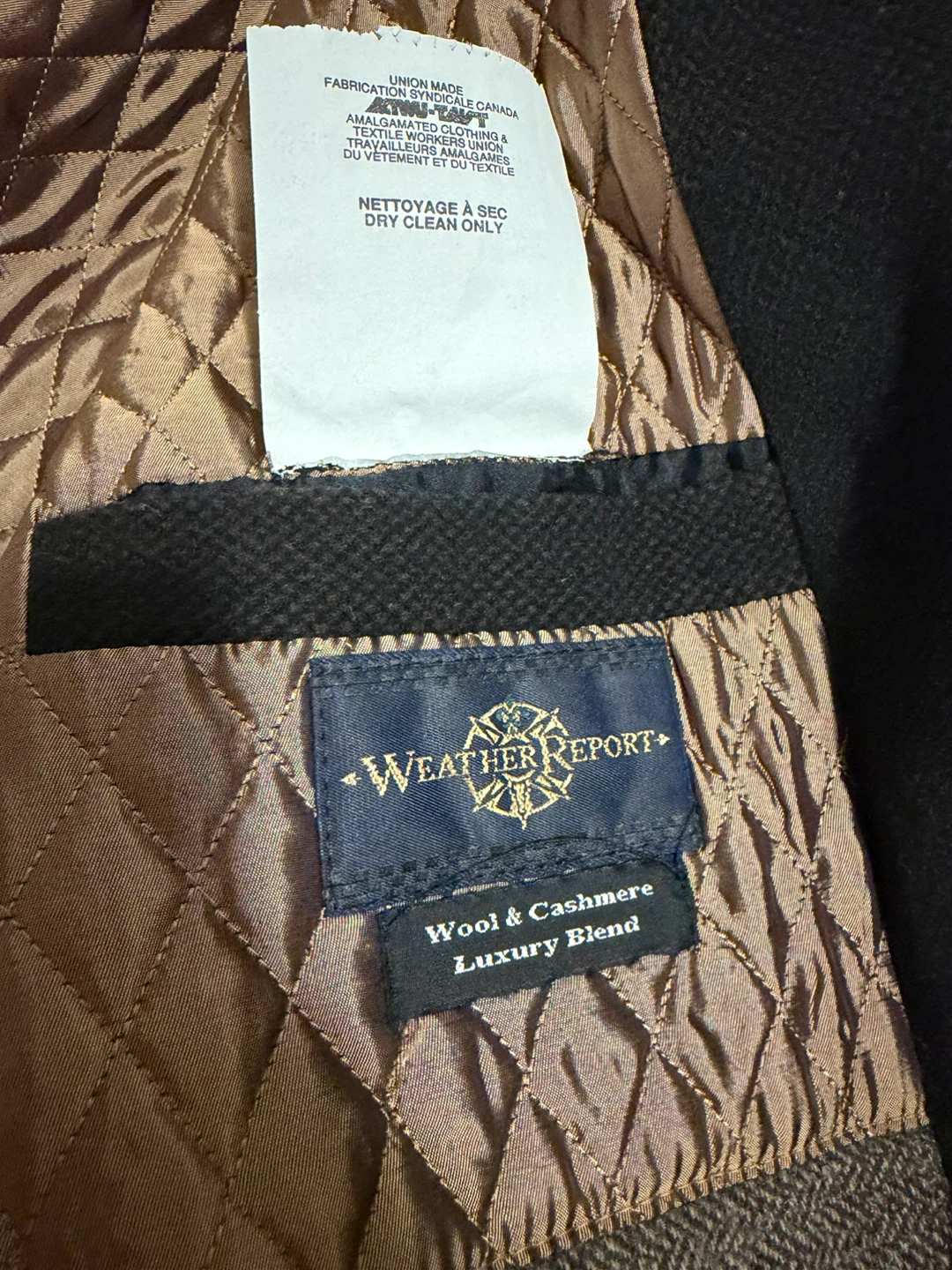 Weather Report Black Wool & Cashmere Coat - Size 40R - photo 4
