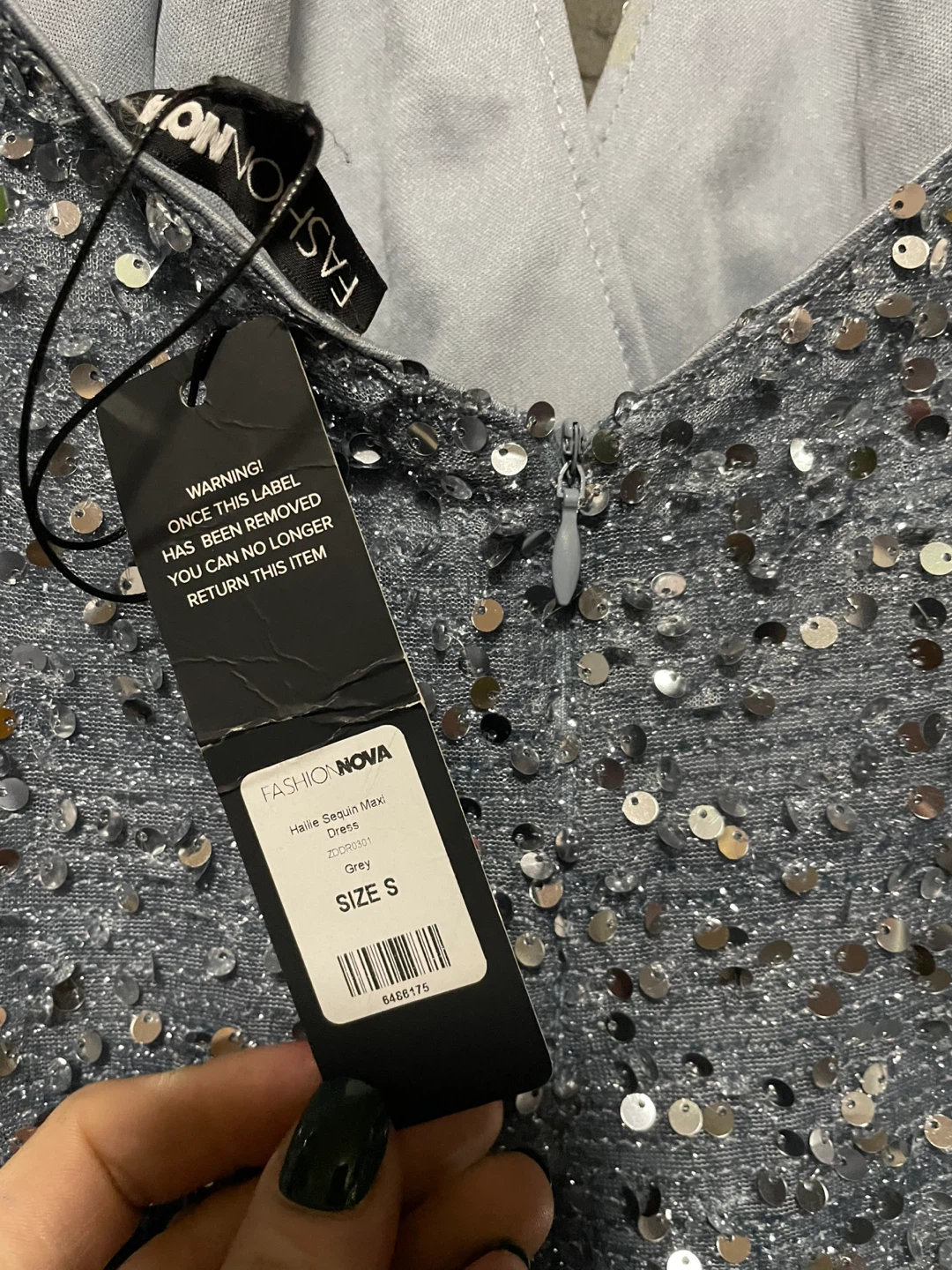 Fashion Nova Hallie Sequin Maxi Dress - Size S - photo 4