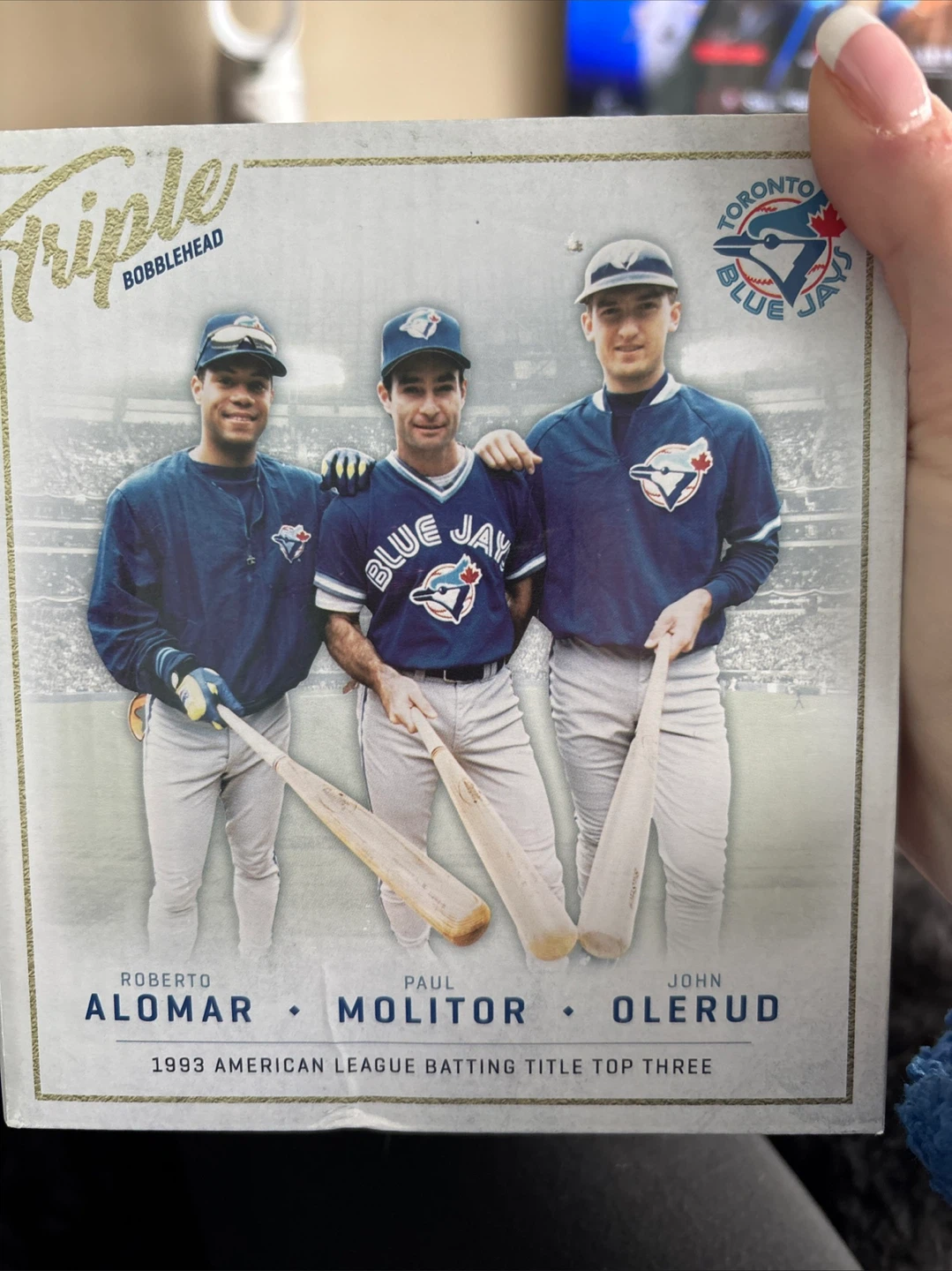 Toronto Blue Jays Triple Bobblehead 1993 Alomar Molitor Olerud