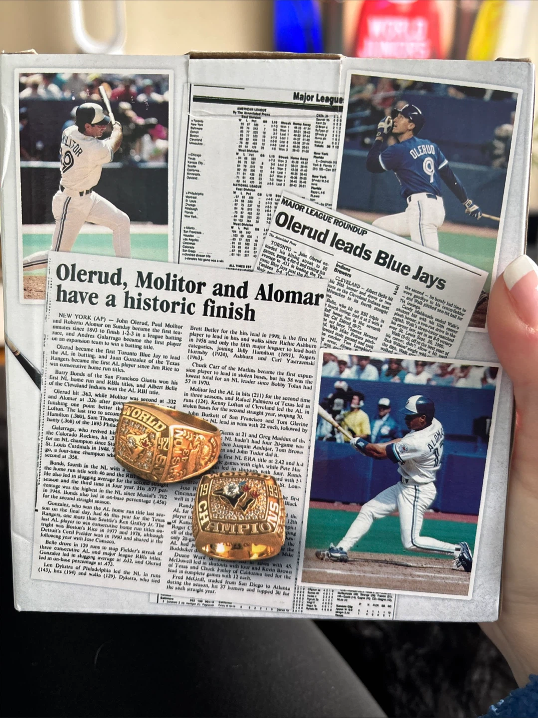 Toronto Blue Jays Triple Bobblehead 1993 Alomar Molitor Olerud - photo 3
