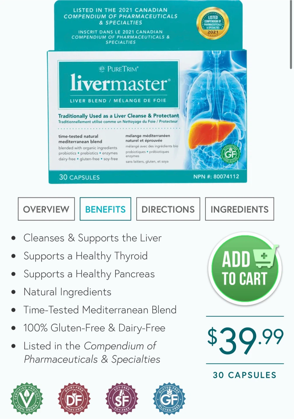 PureTrim Livermaster - Liver Cleanse & Protectant - photo 2