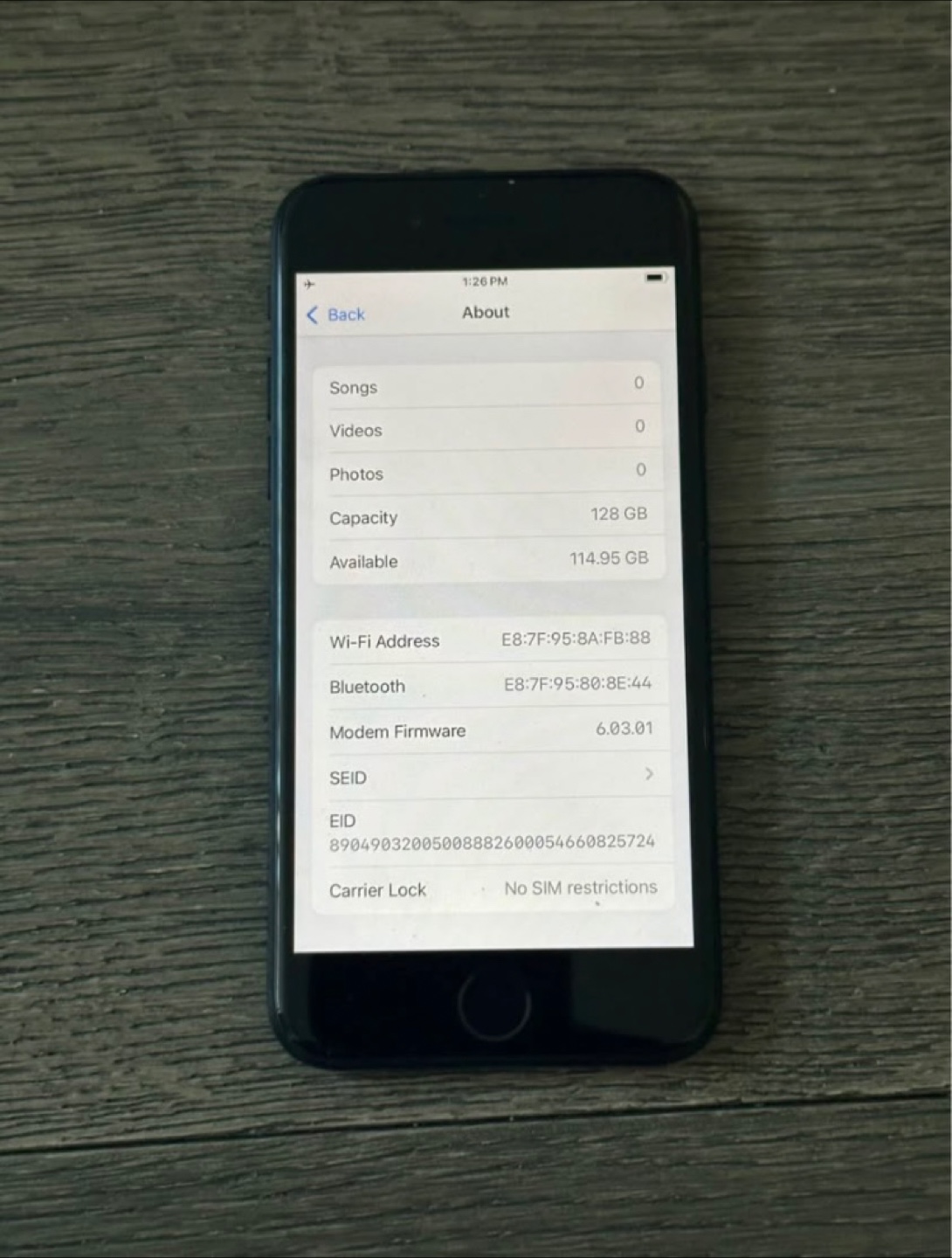 Apple iPhone SE (3rd generation) 128GB - Black - photo 3