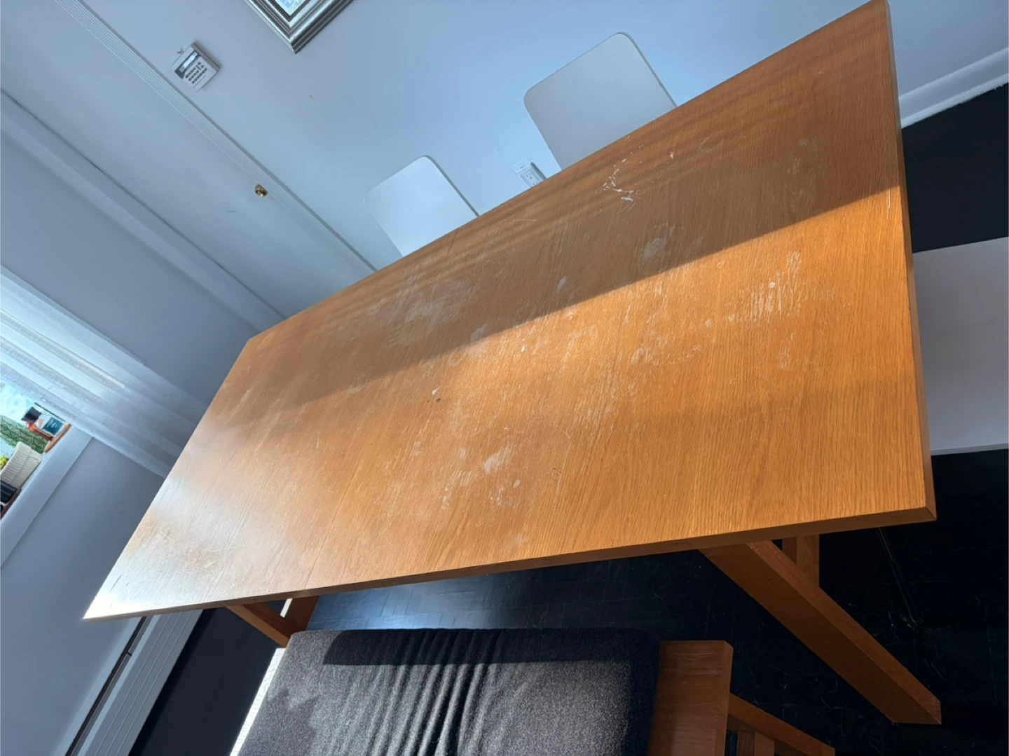 Wooden Dining Table with Bench - photo 3