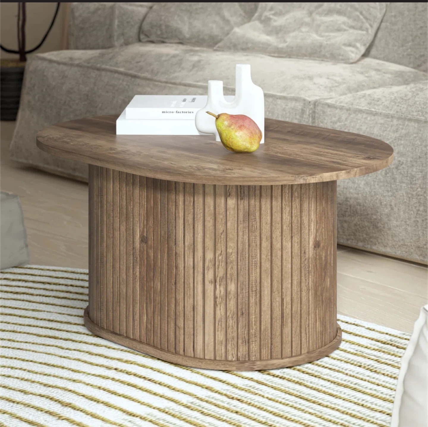 Wood Coffee Table - 31" x 22"