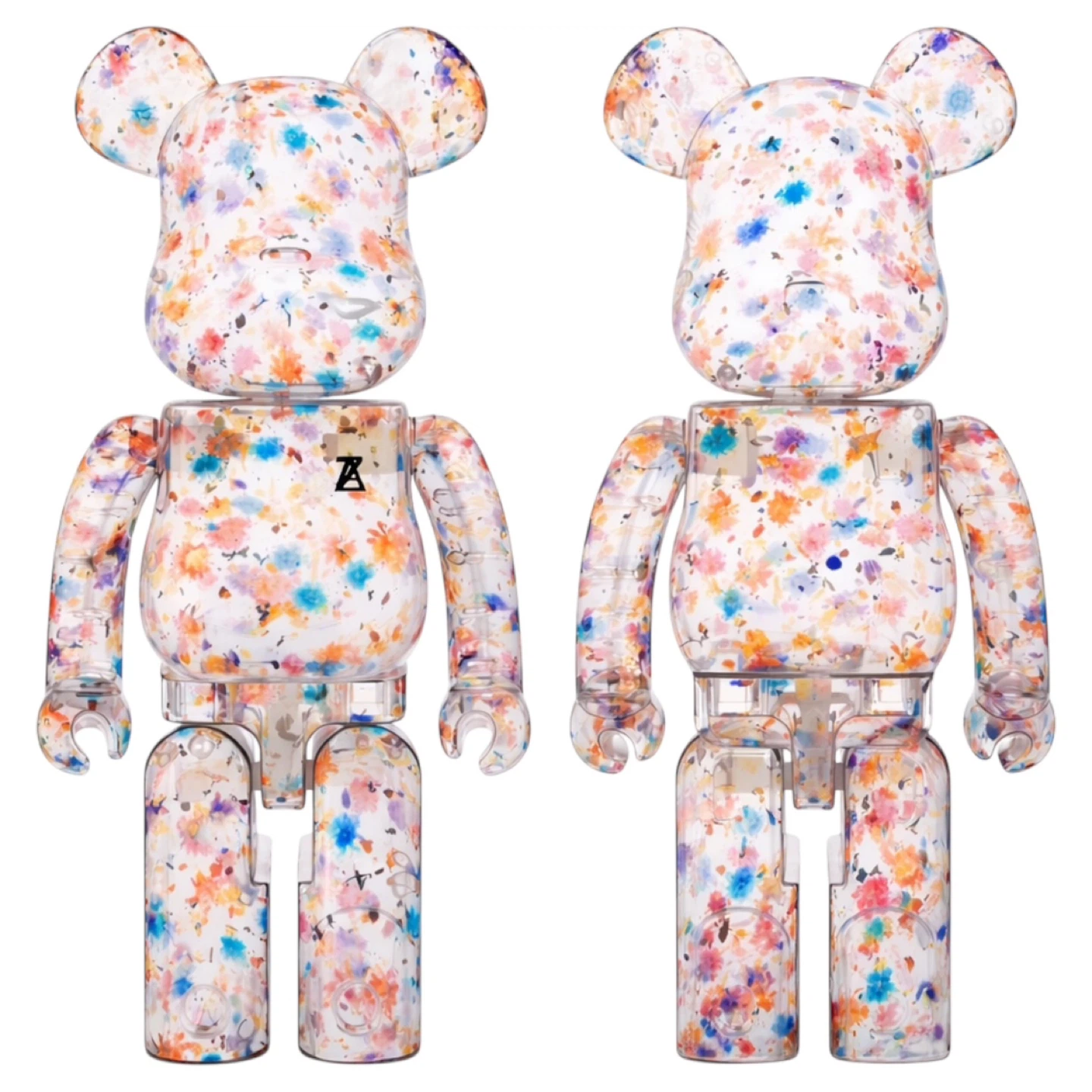 AUTHENTIC 1000% BEARBRICK X ANREALAGE (CLEAR) WITH BOX