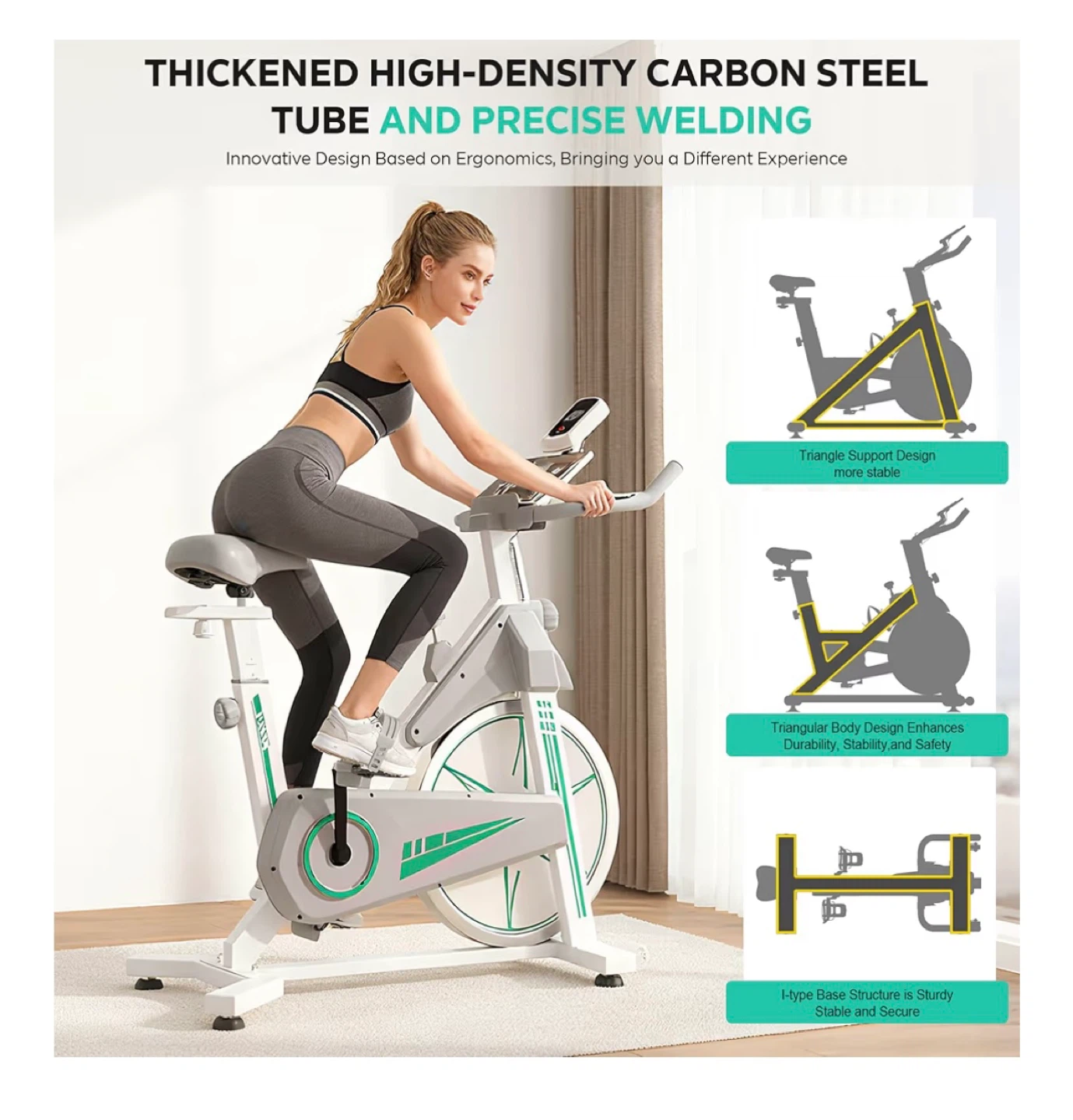 Soges Power Exercise Bike Cardio Magnetic Stationary - photo 3
