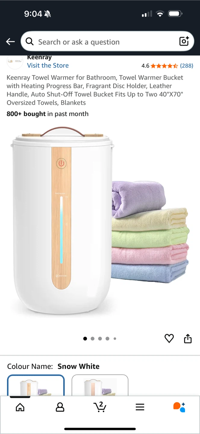 Keenray Towel Warmer Bucket - Like New!