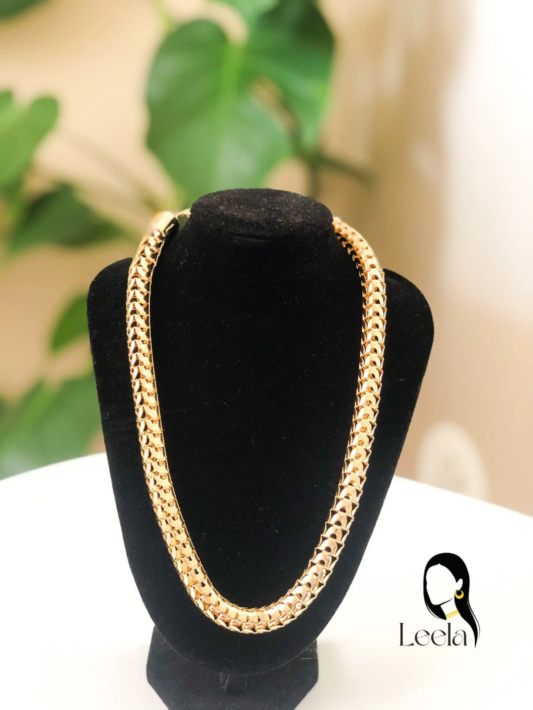 Gold Tone snake Chain Necklace