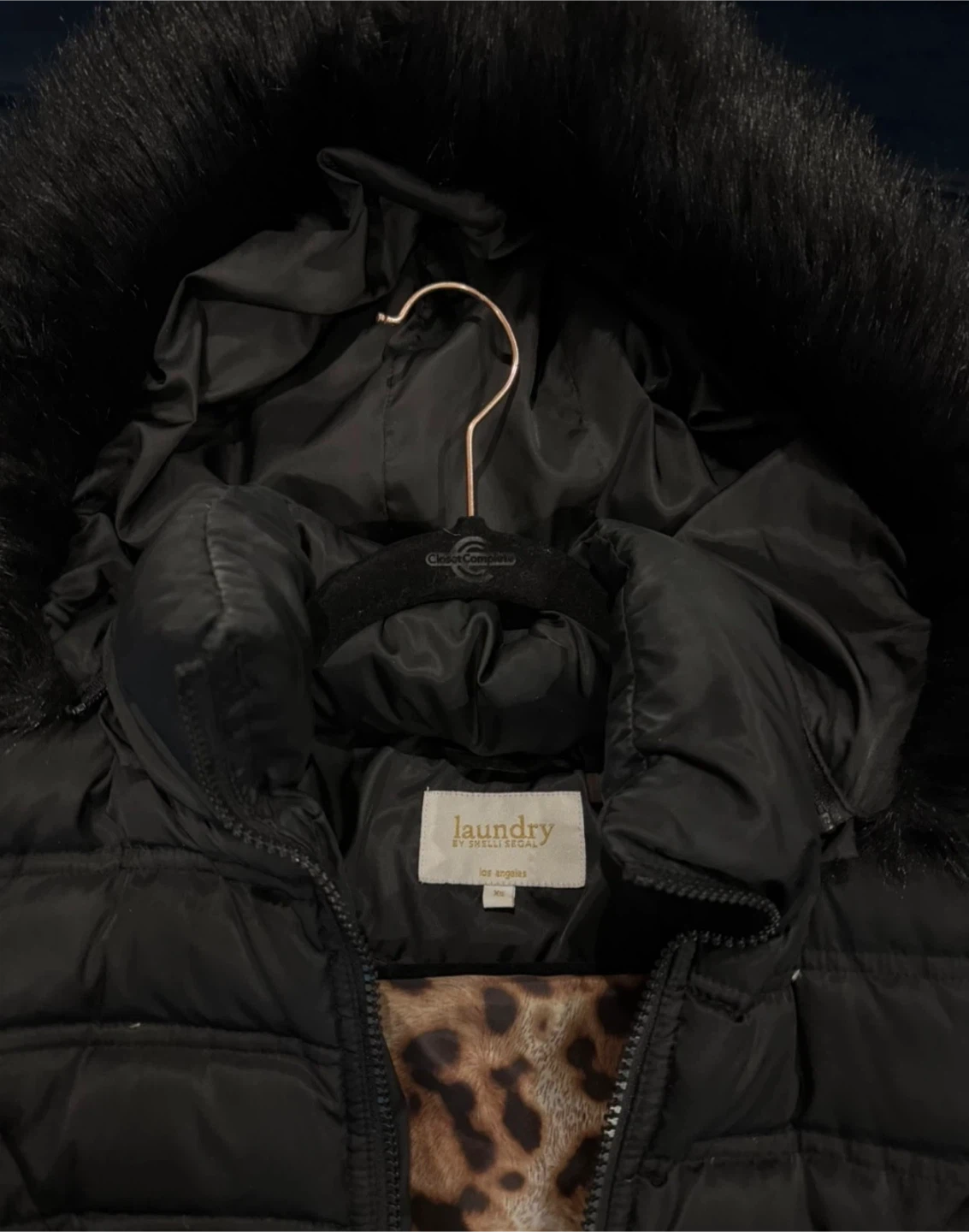 Black Puffer Coat - photo 2
