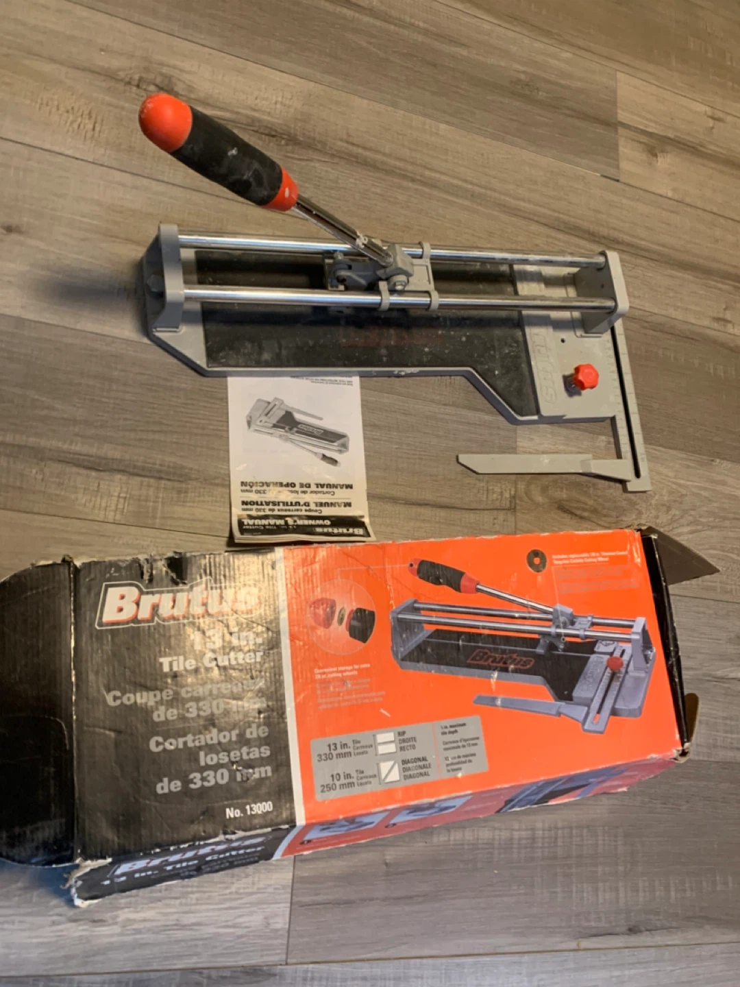 Brutus 13 in. Tile Cutter w/ Box - photo 2
