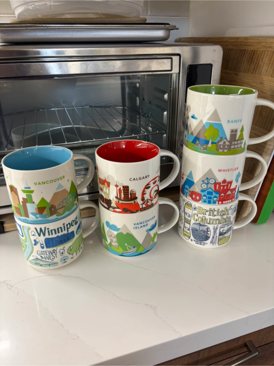 Starbucks City Mugs - Vancouver, Calgary, Whistler, Banff