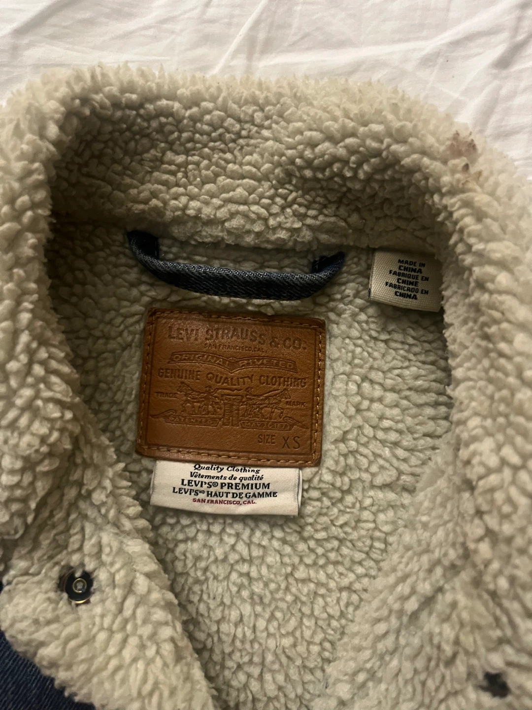 Levi's XS Denim Sherpa Trucker Jacket - photo 2
