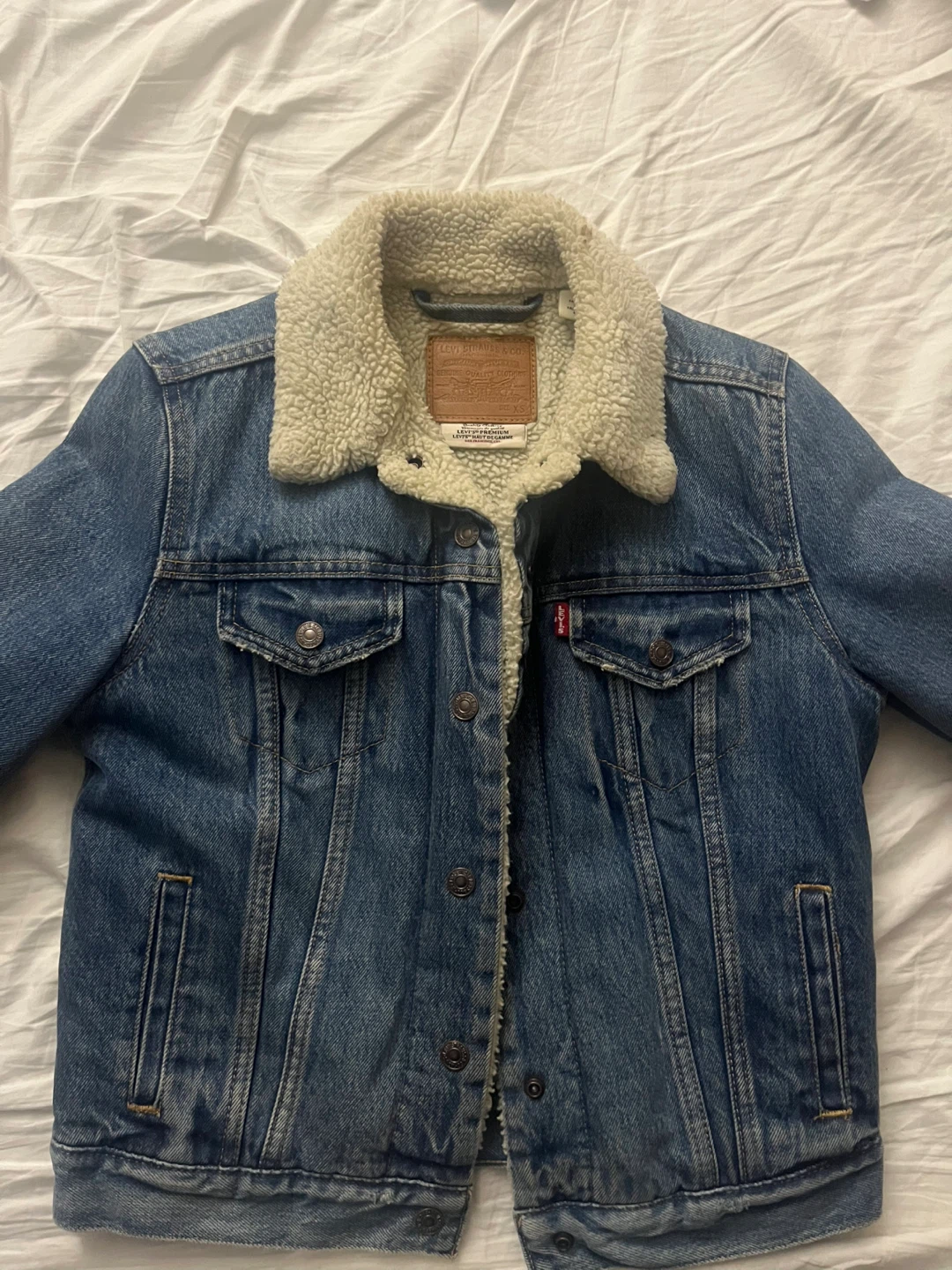 Levi's XS Denim Sherpa Trucker Jacket