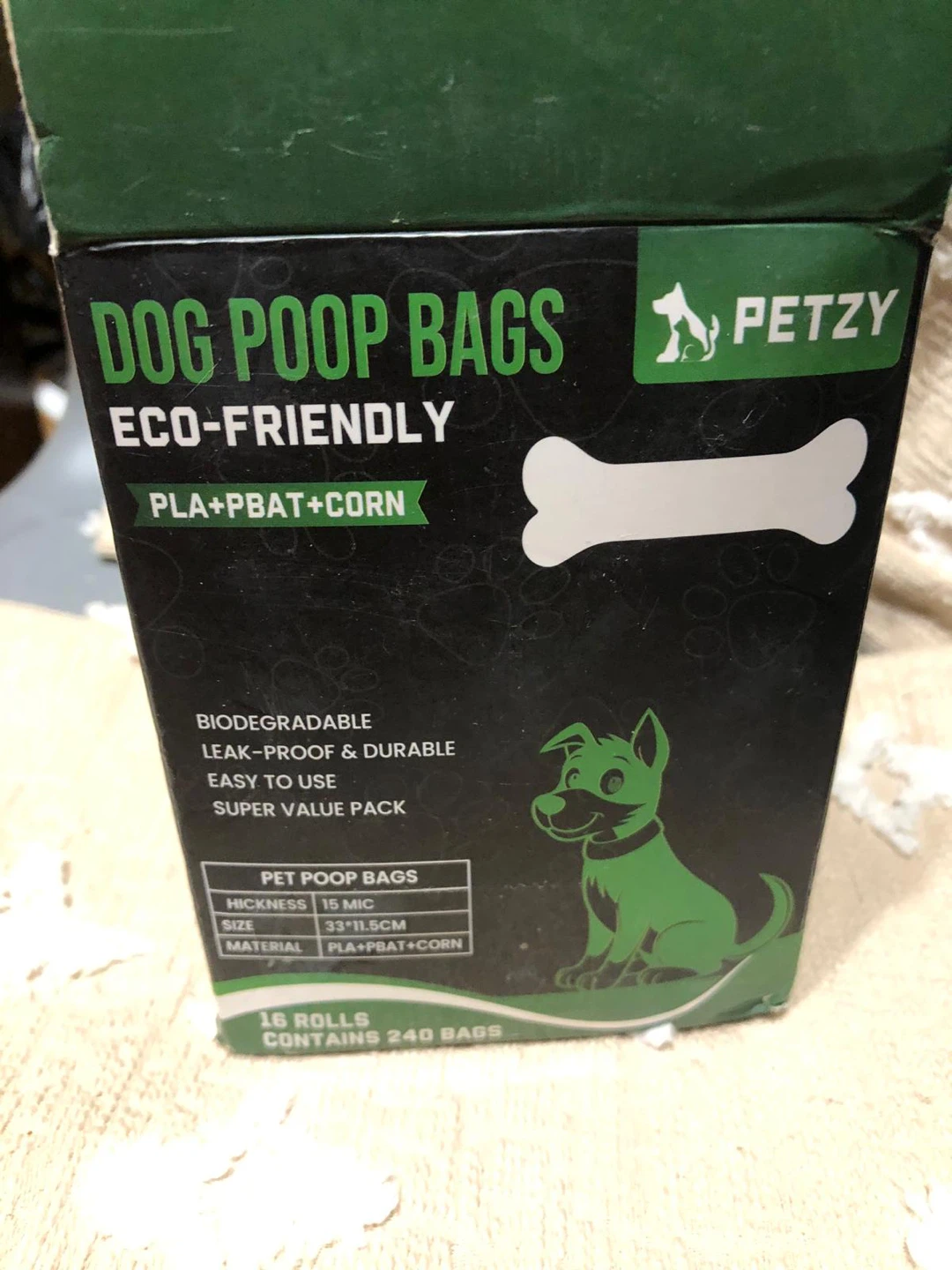 New Petzy Dog Poop Bags - 240 Bags