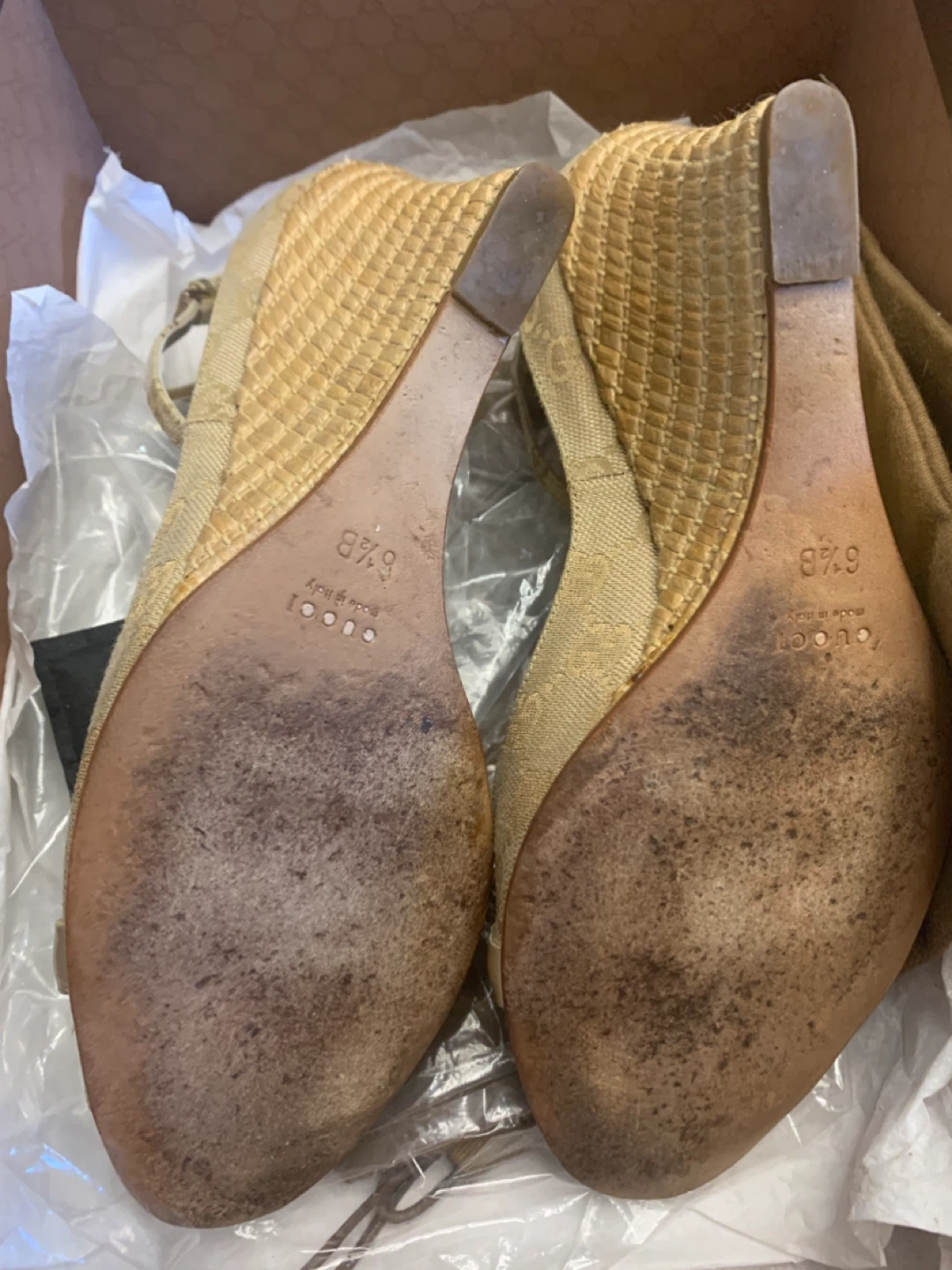 Gucci Wedge Sandals Size 6.5 - photo 3