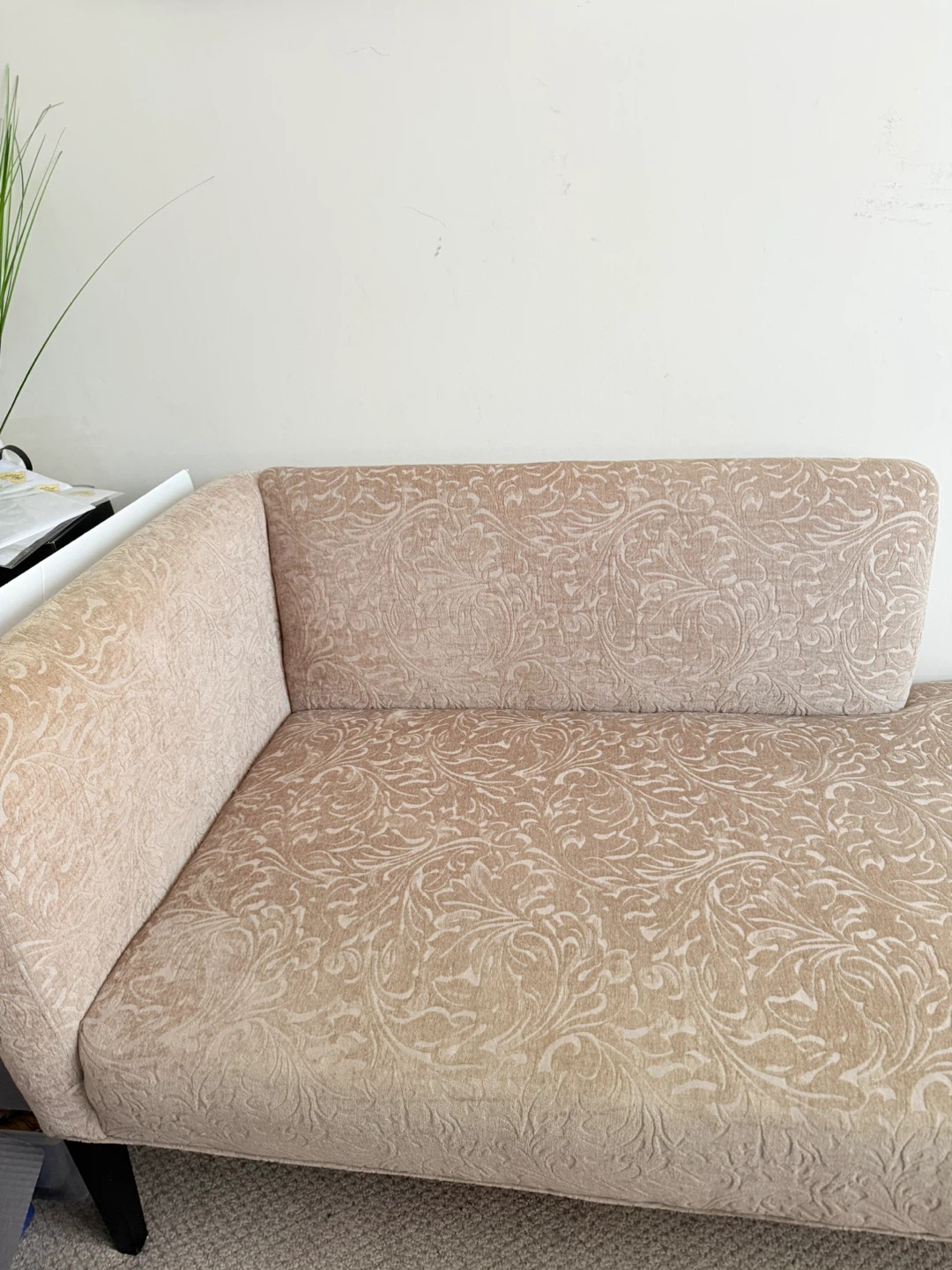 Beige Chaise Lounge Sofa - 57 Inches - photo 2