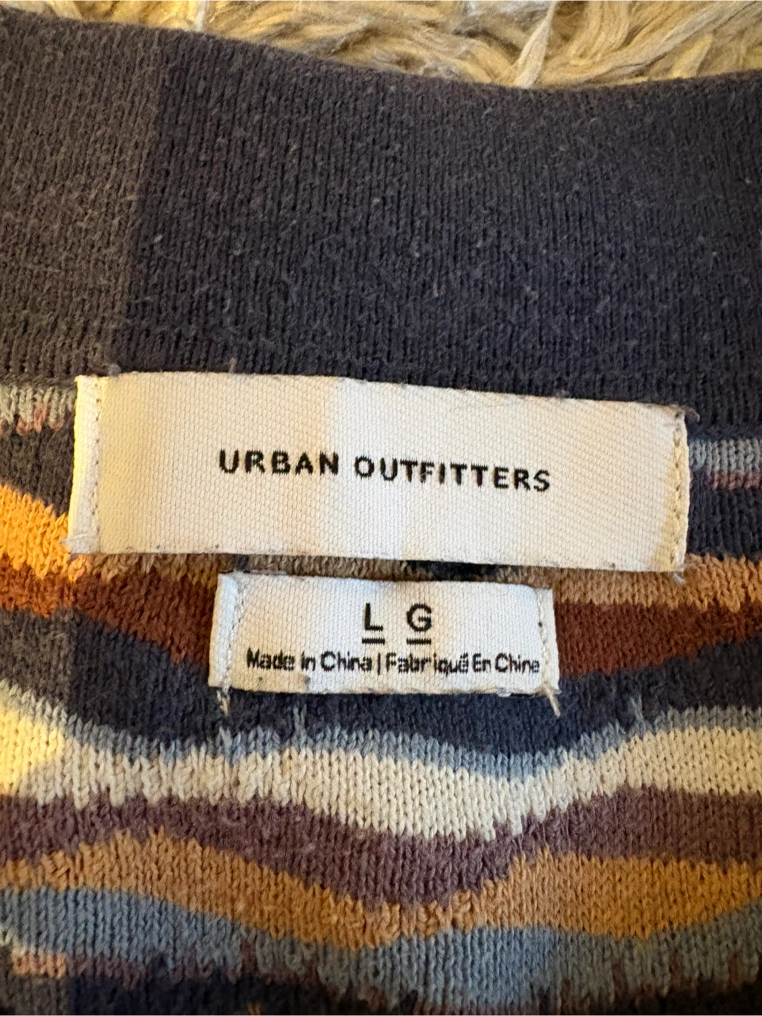 Urban Outfitters Striped Polo - Size Large