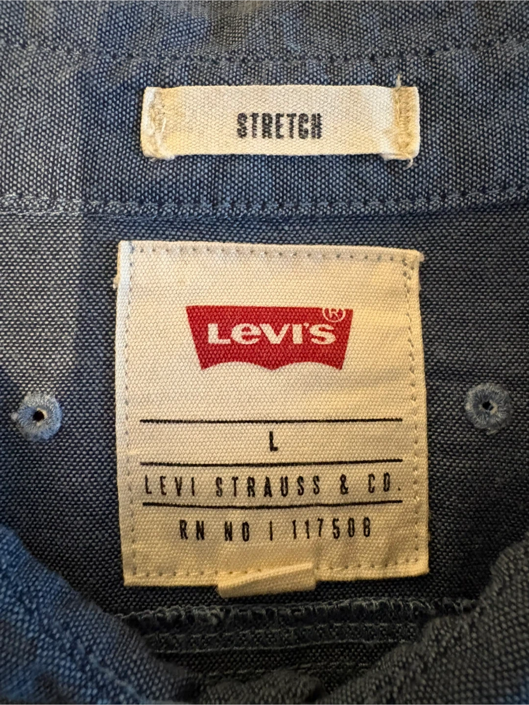 Levi's Stretch Shirt, Size L