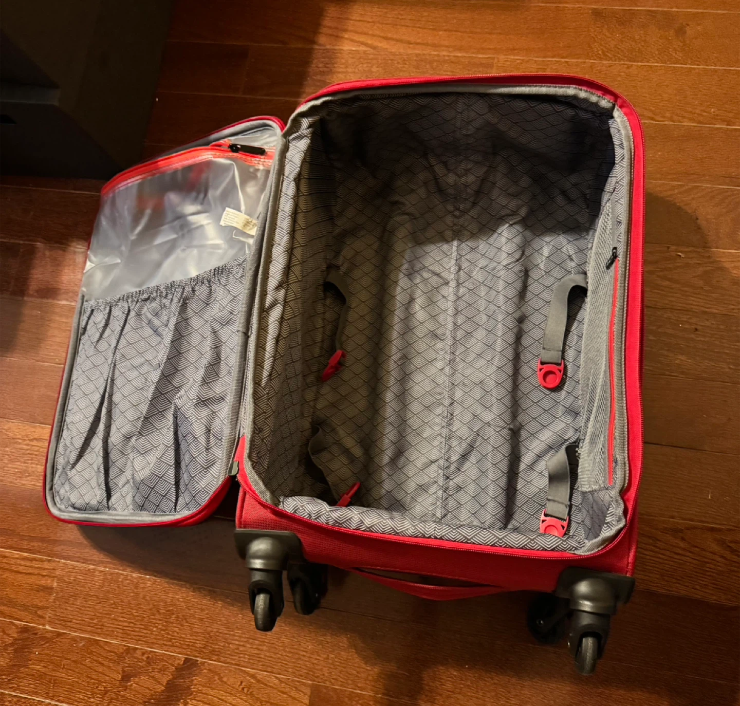 Red Rolling Suitcase