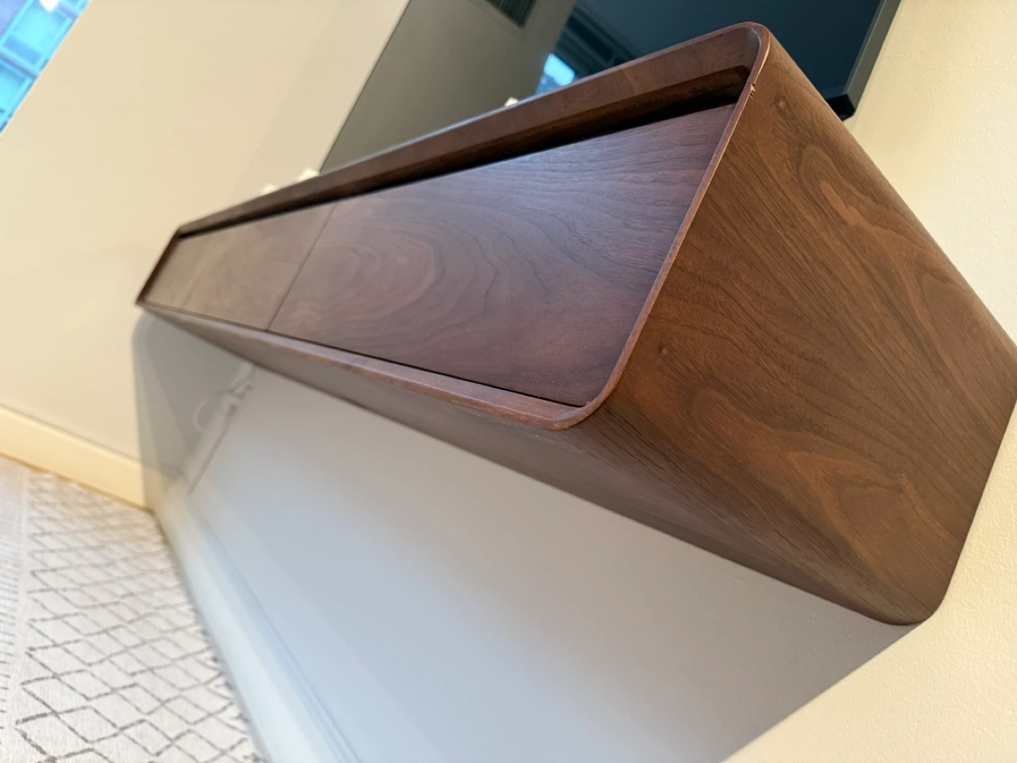 Brown Floating TV Stand - 78.74" Wide - photo 3