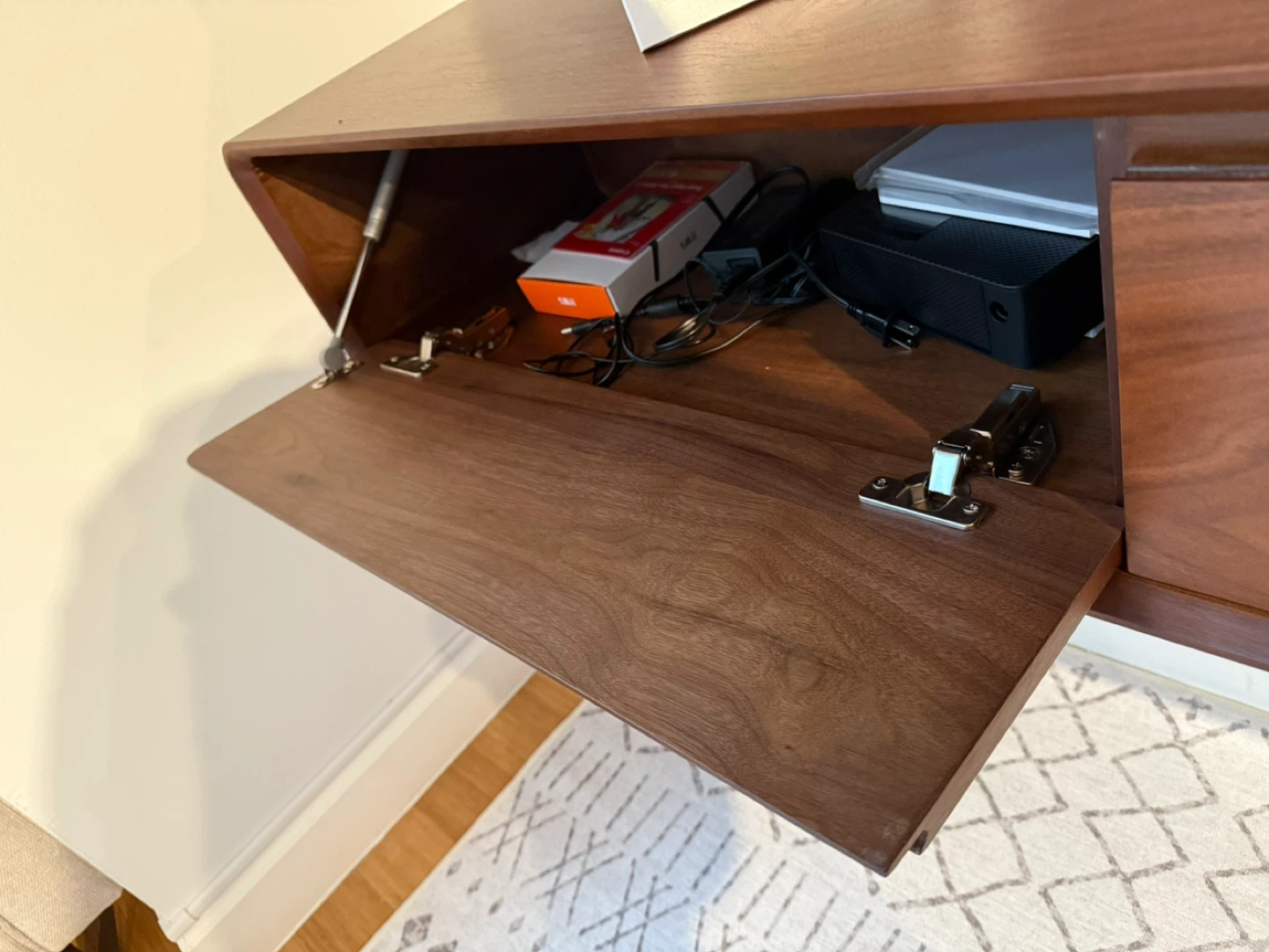 Brown Floating TV Stand - 78.74" Wide - photo 4