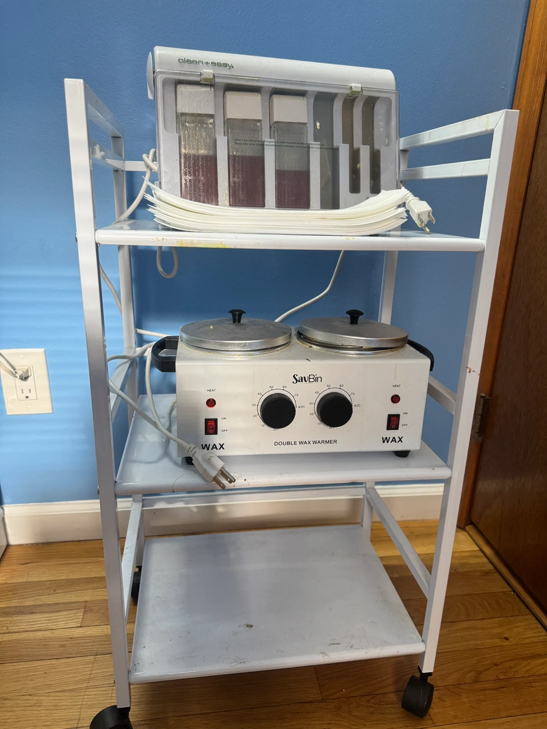 SavBin Double Wax Warmer + Clean + Easy Waxing Spa