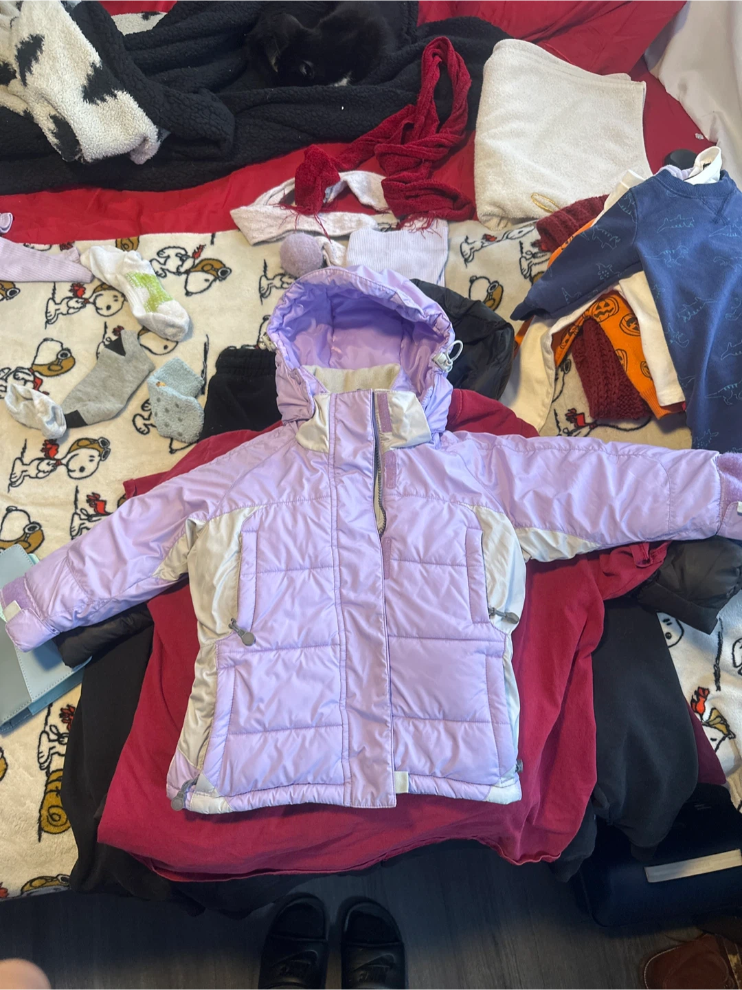 Rugged Bear Purple Kids Winter Jacket