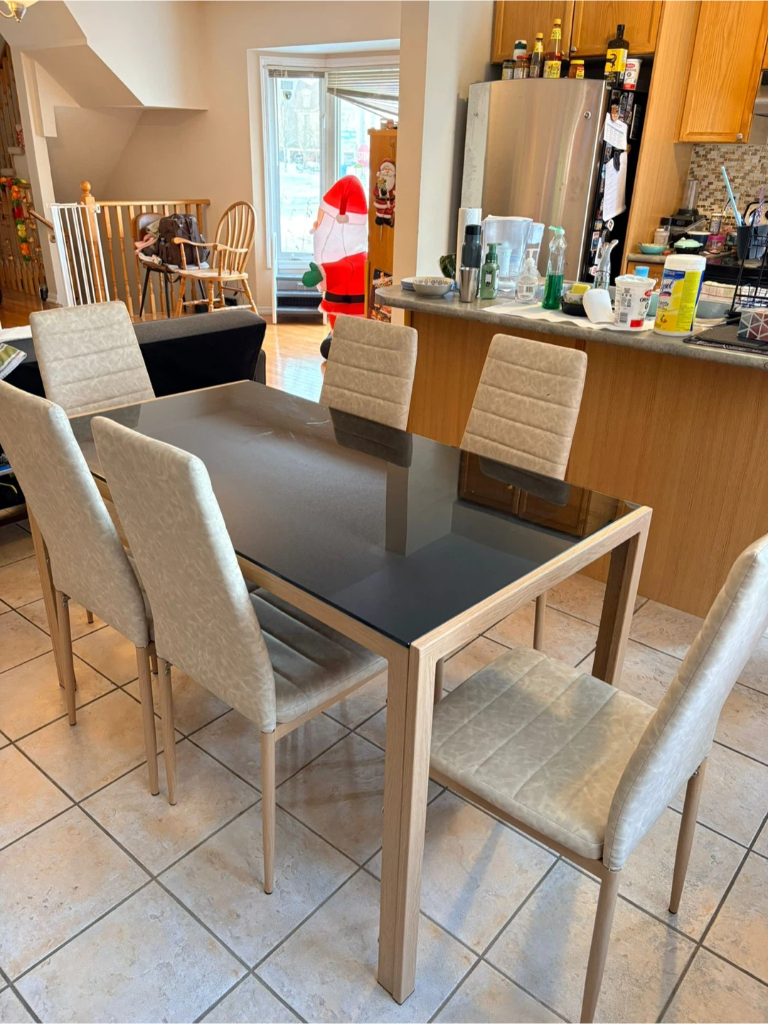 MUST GO- Dining Table Set with 6 Chairs - photo 3