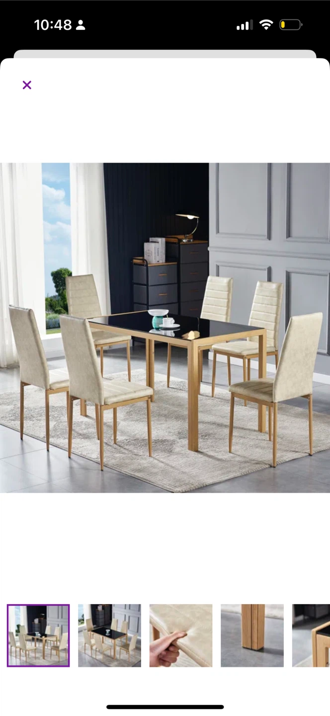 MUST GO- Dining Table Set with 6 Chairs - photo 2