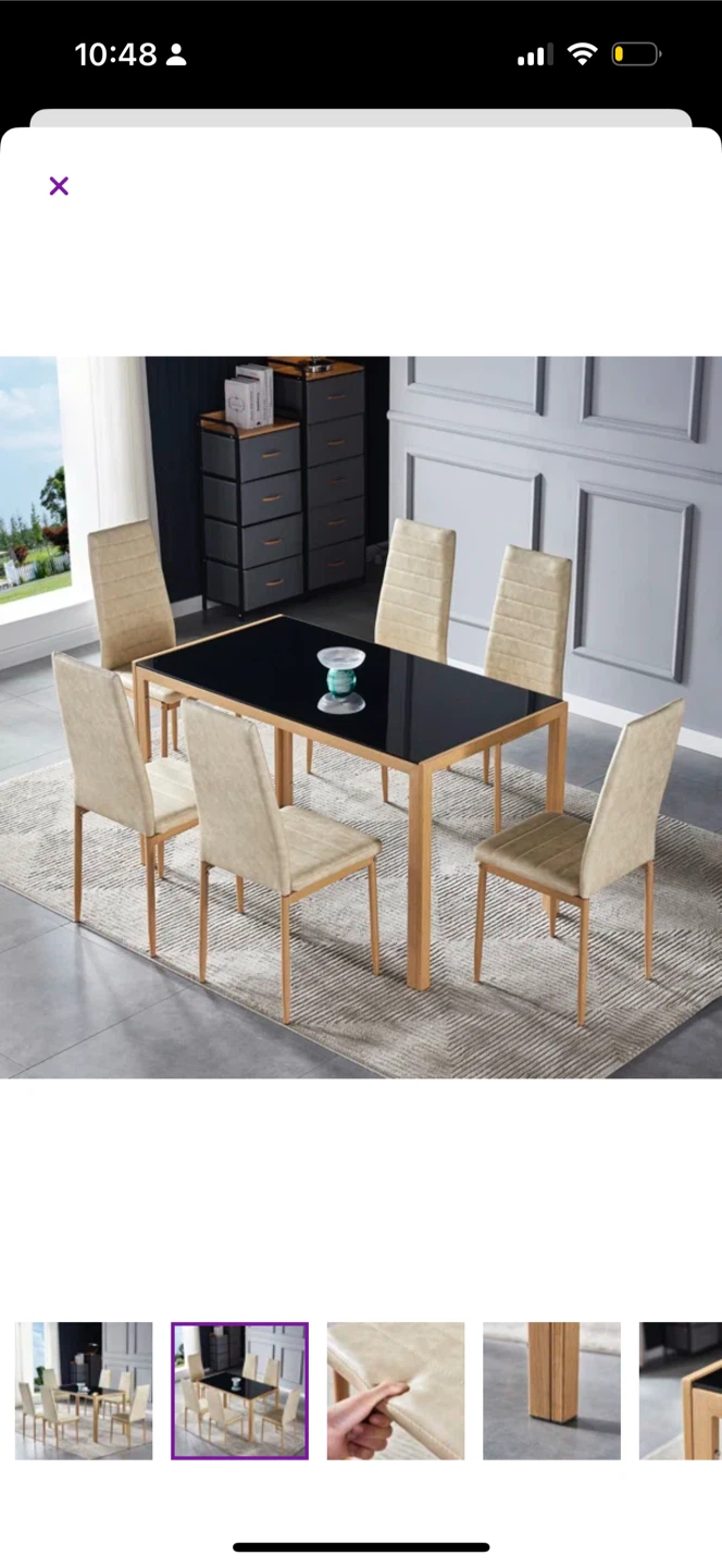MUST GO- Dining Table Set with 6 Chairs
