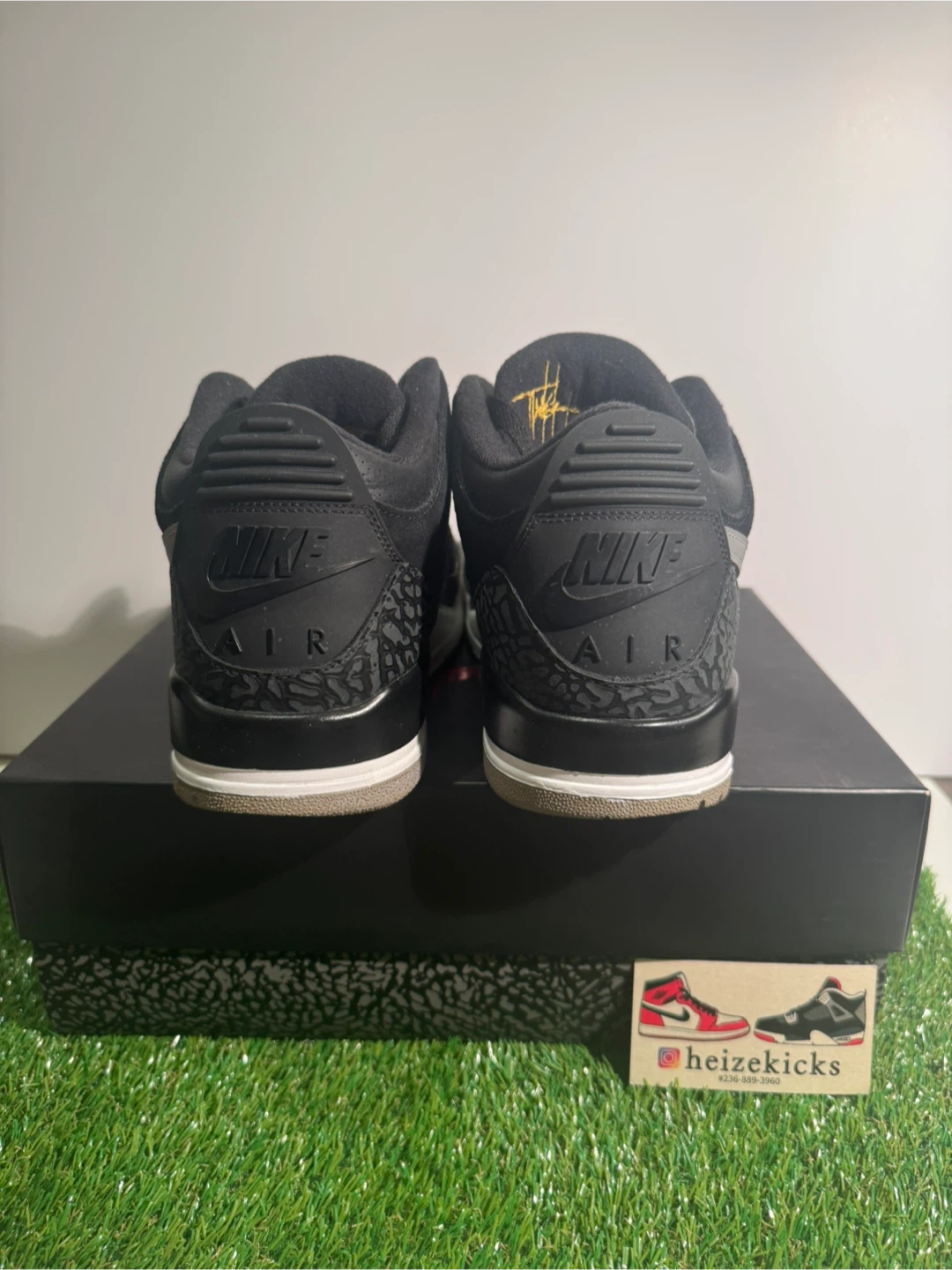 Jordan 3 Tinker Black Cement Gold size 10 - photo 4