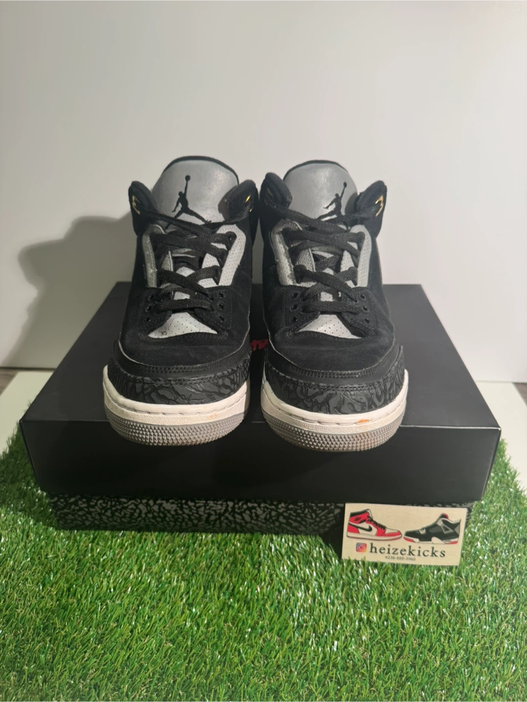 Jordan 3 Tinker Black Cement Gold size 10 - photo 3