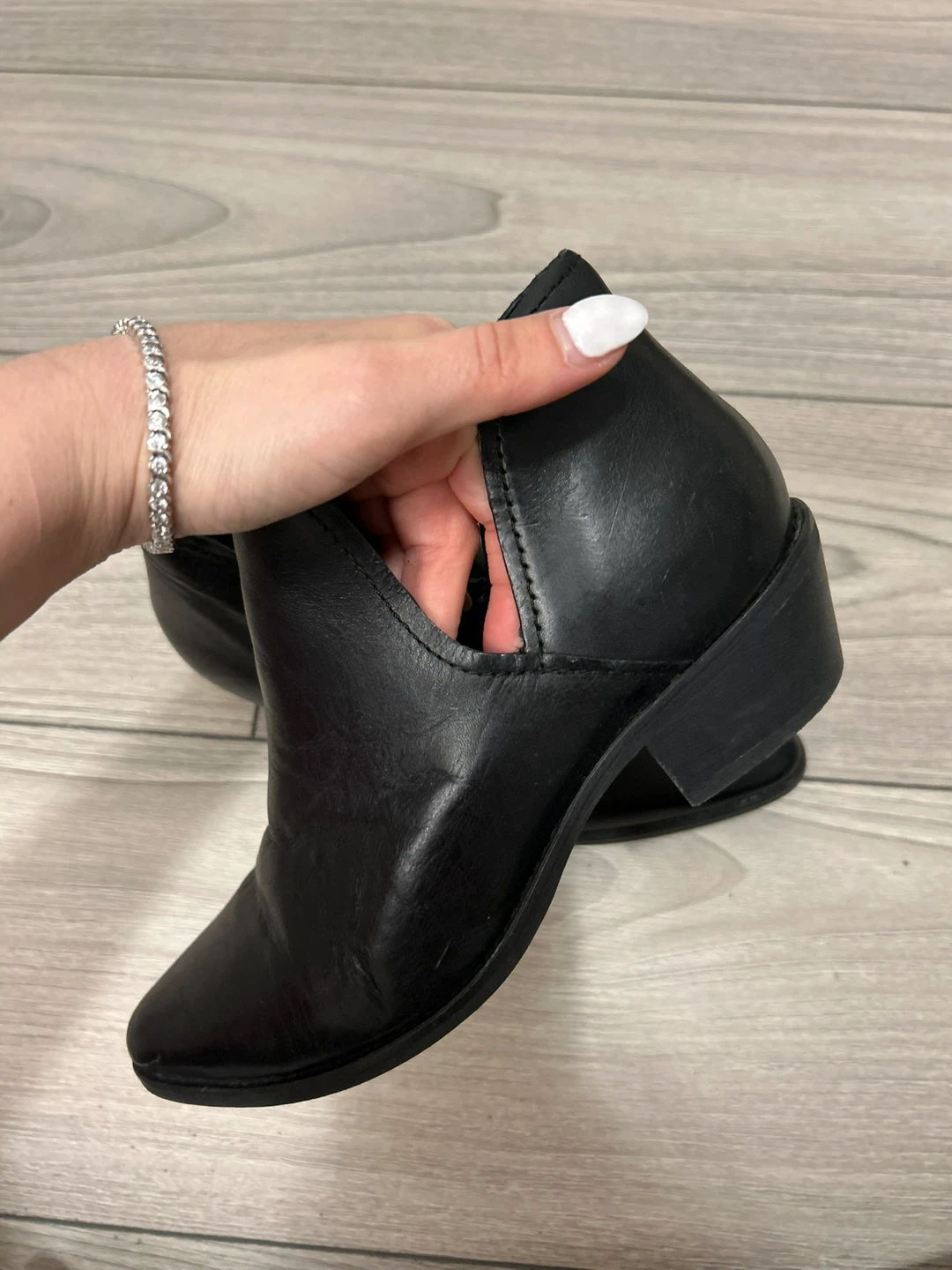 Black Ankle Boots - Size 8