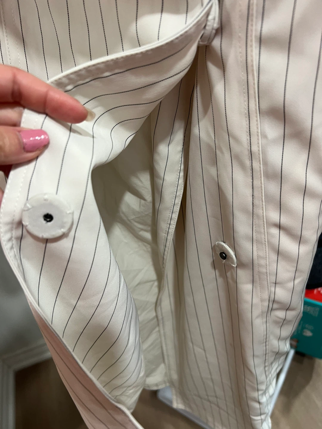 BCBGMAXAZRIA Striped Trench Coat - Size XS - photo 4