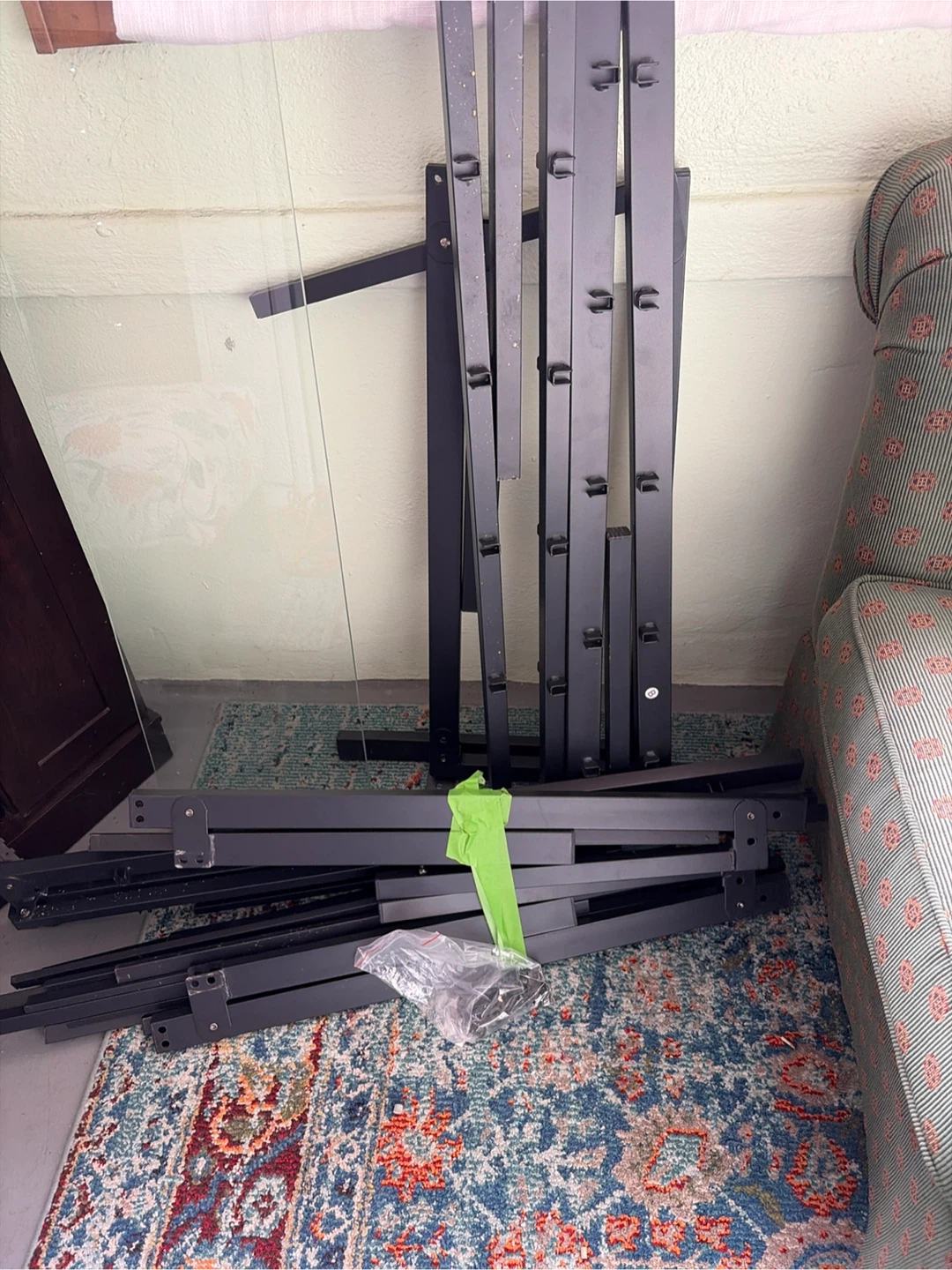 Queen Bed Frame - Black Metal