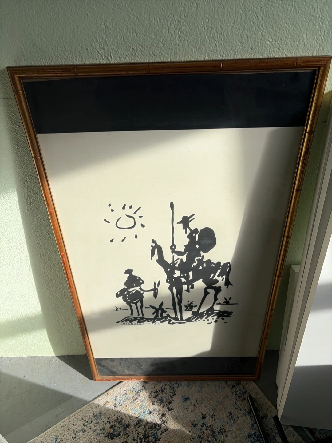 Framed Picasso '55 Don Quixote Art Print