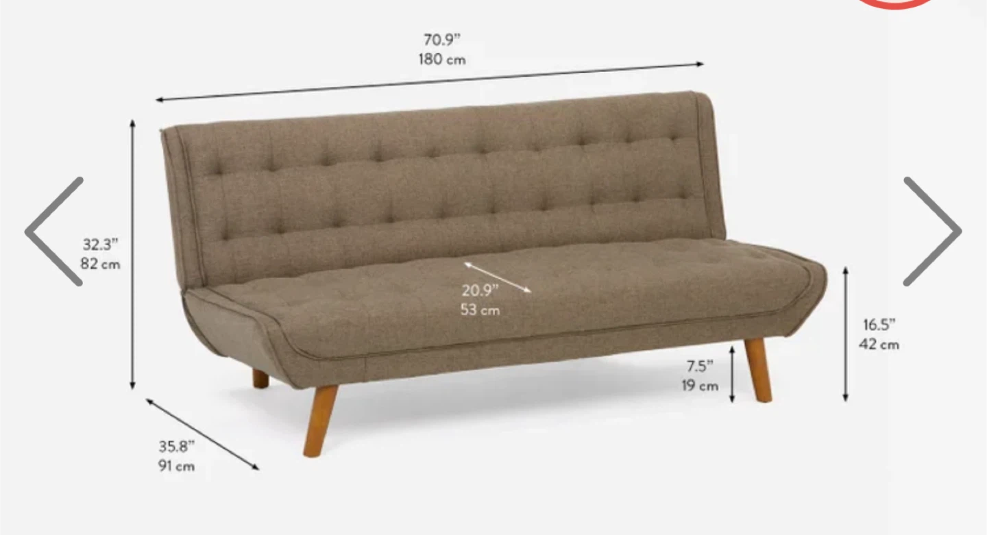Convertible Sofa Bed - Grey - Structube