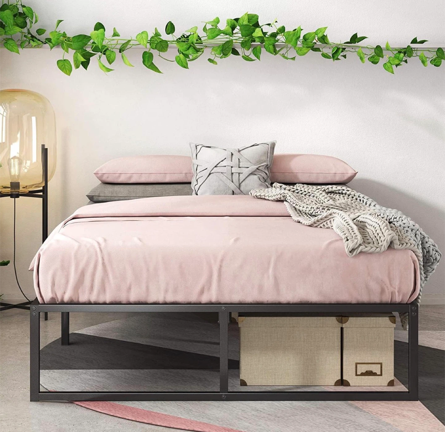 14 Inch Bed Frame with Steel Slat Support - photo 2