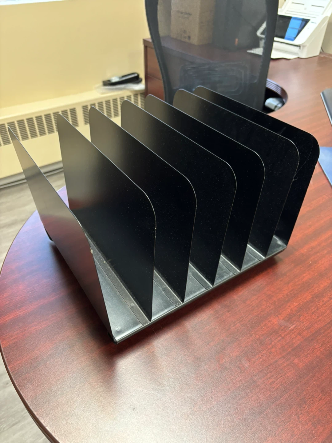 Black Metal File Organizer