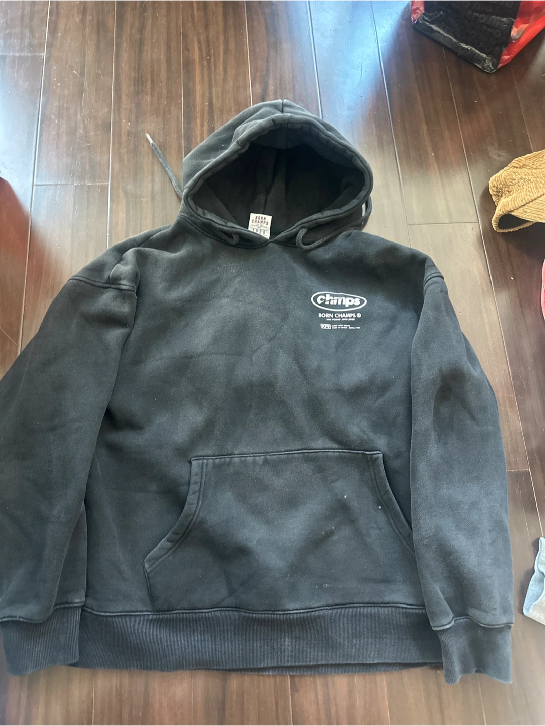 Chmps Black Hoodie - Size Unknown