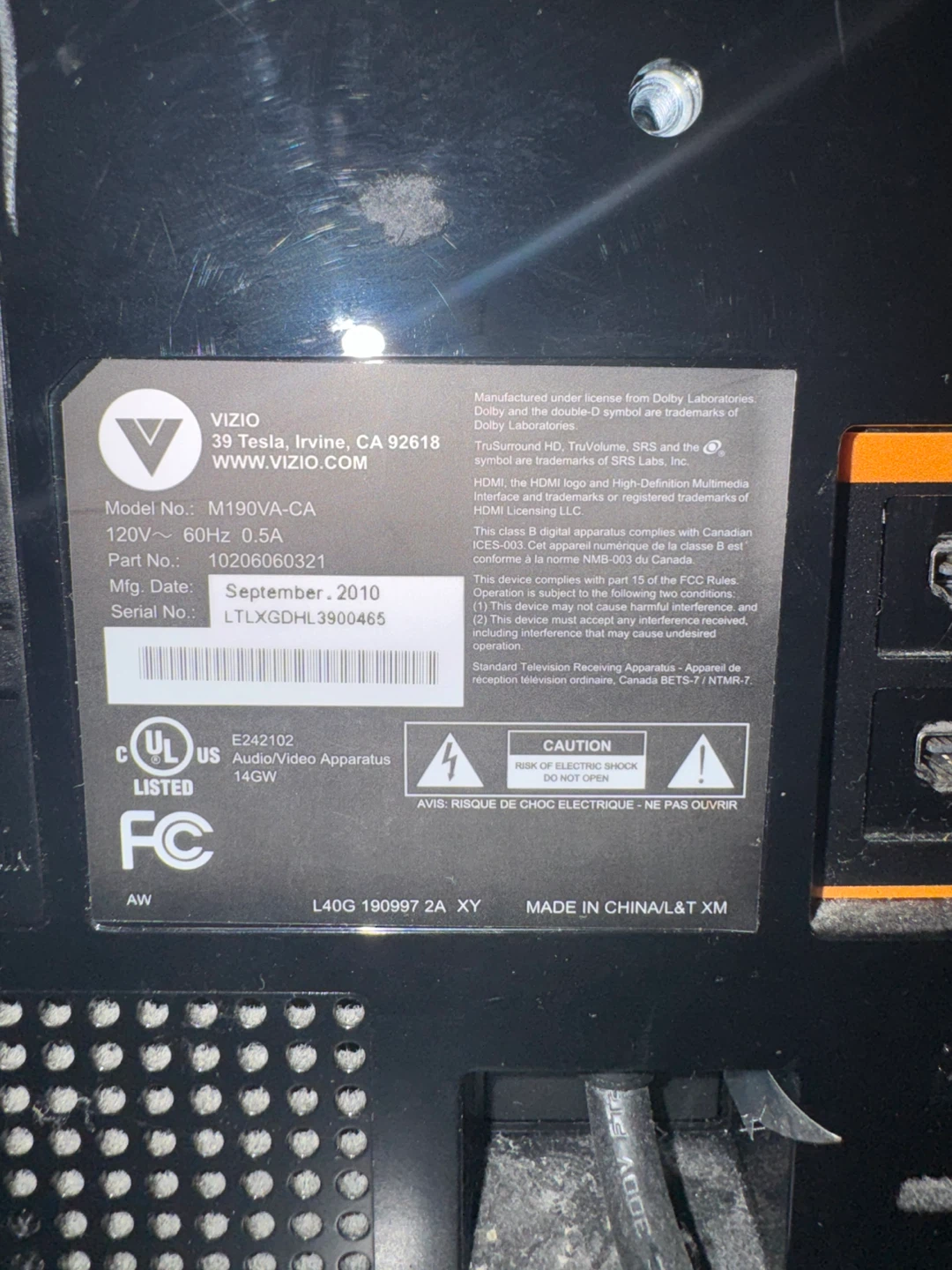 19” Vizio TV/ Monitor - photo 4