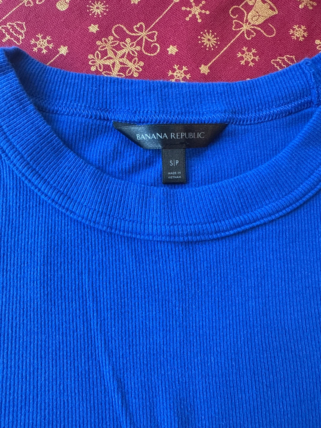 Banana Republic Blue Ribbed T-Shirt - Size S - photo 2