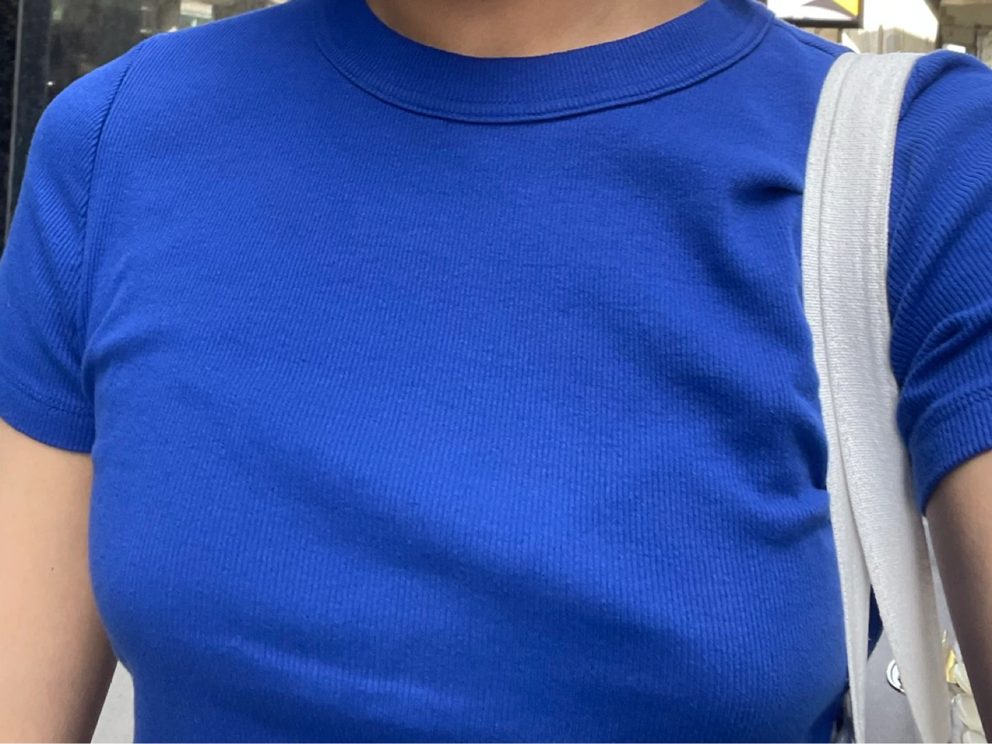Banana Republic Blue Ribbed T-Shirt - Size S - photo 3