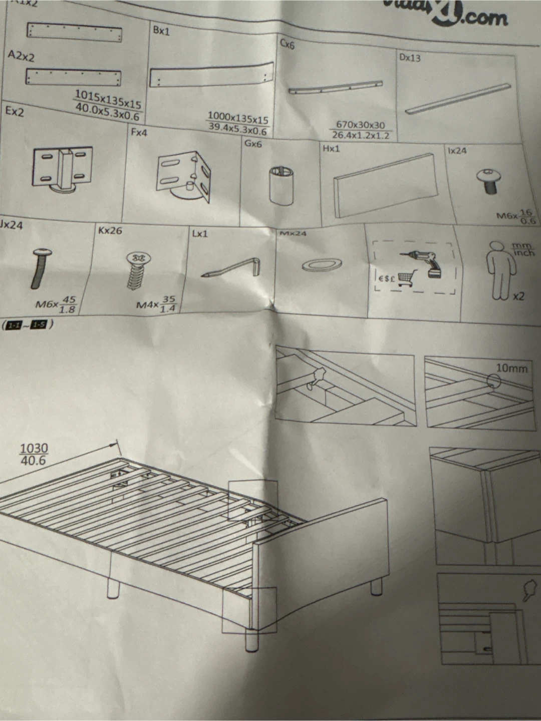 VidaXL new bed - photo 2