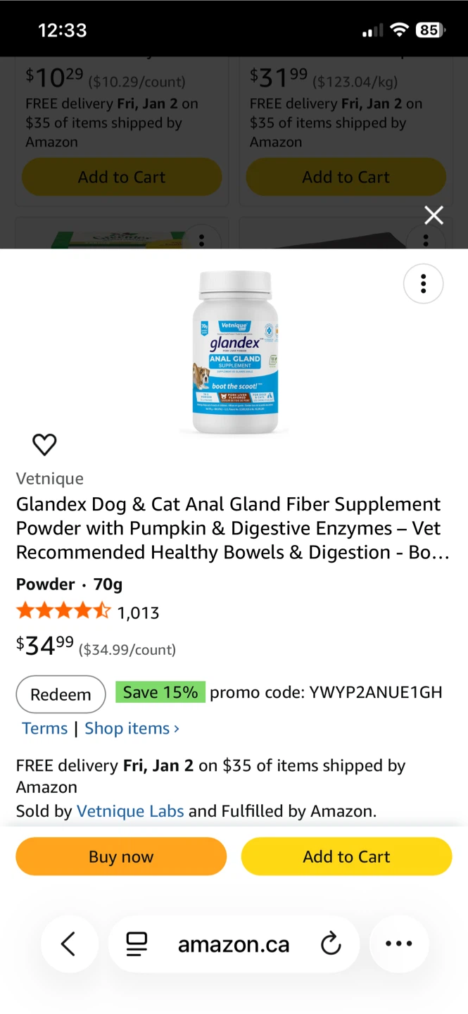Glandex Dog Supplement