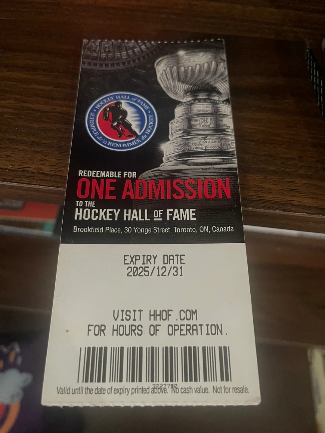 Hockey Hall of Fame One Admission Tickets 4