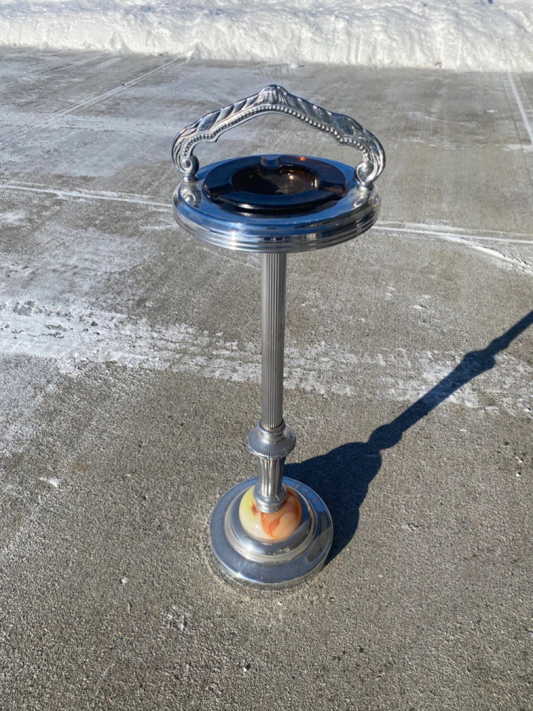 Vintage Standing Ashtray