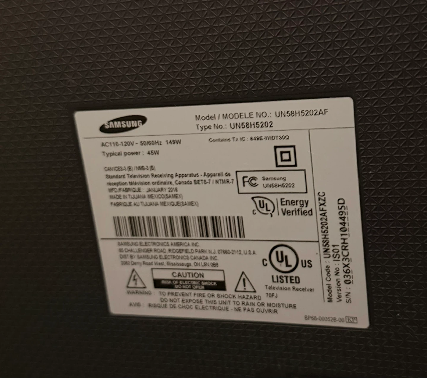 Samsung 58" Smart TV - UN58H5202AF - photo 4
