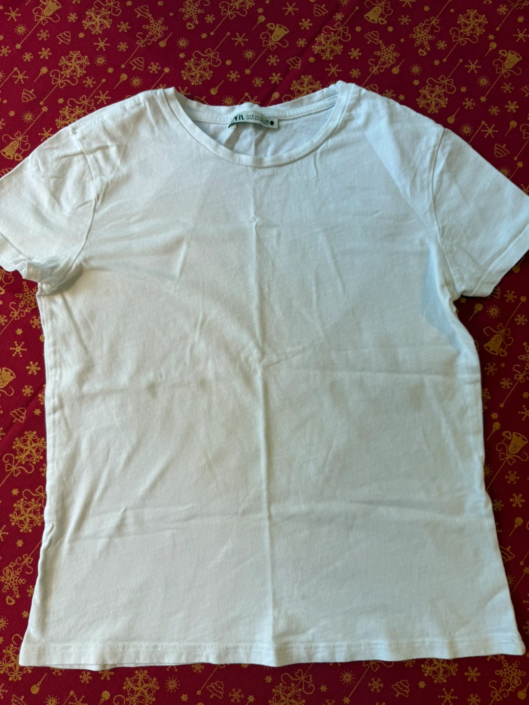 Zara White T-Shirt - Size Small