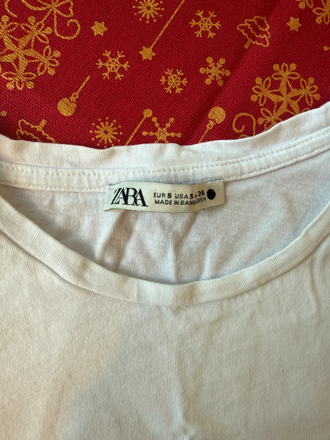 Zara White T-Shirt - Size Small - photo 2